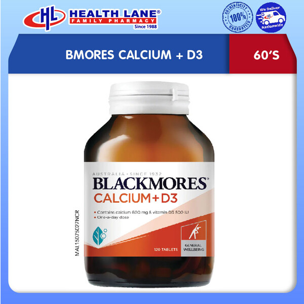 B/MORES CALCIUM + D3 60'S 